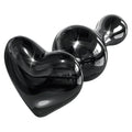 BEADED GLASS HEART-SHAPED PLUG